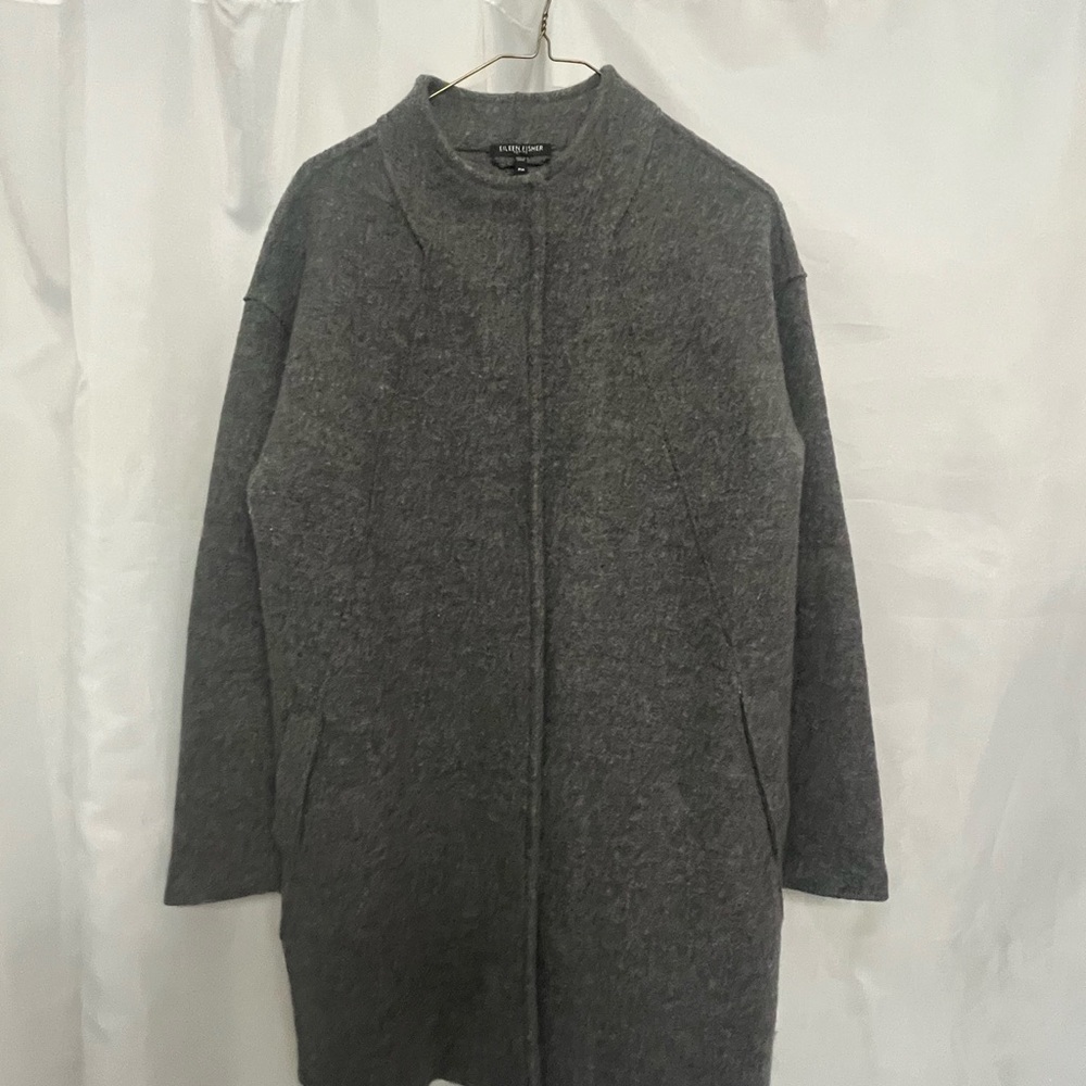 Eileen Fisher Petite Wool Sweater Jacket